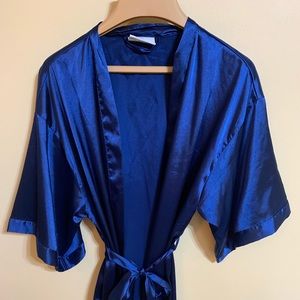 Royal Blue Silk Robe- great for weddings!!!